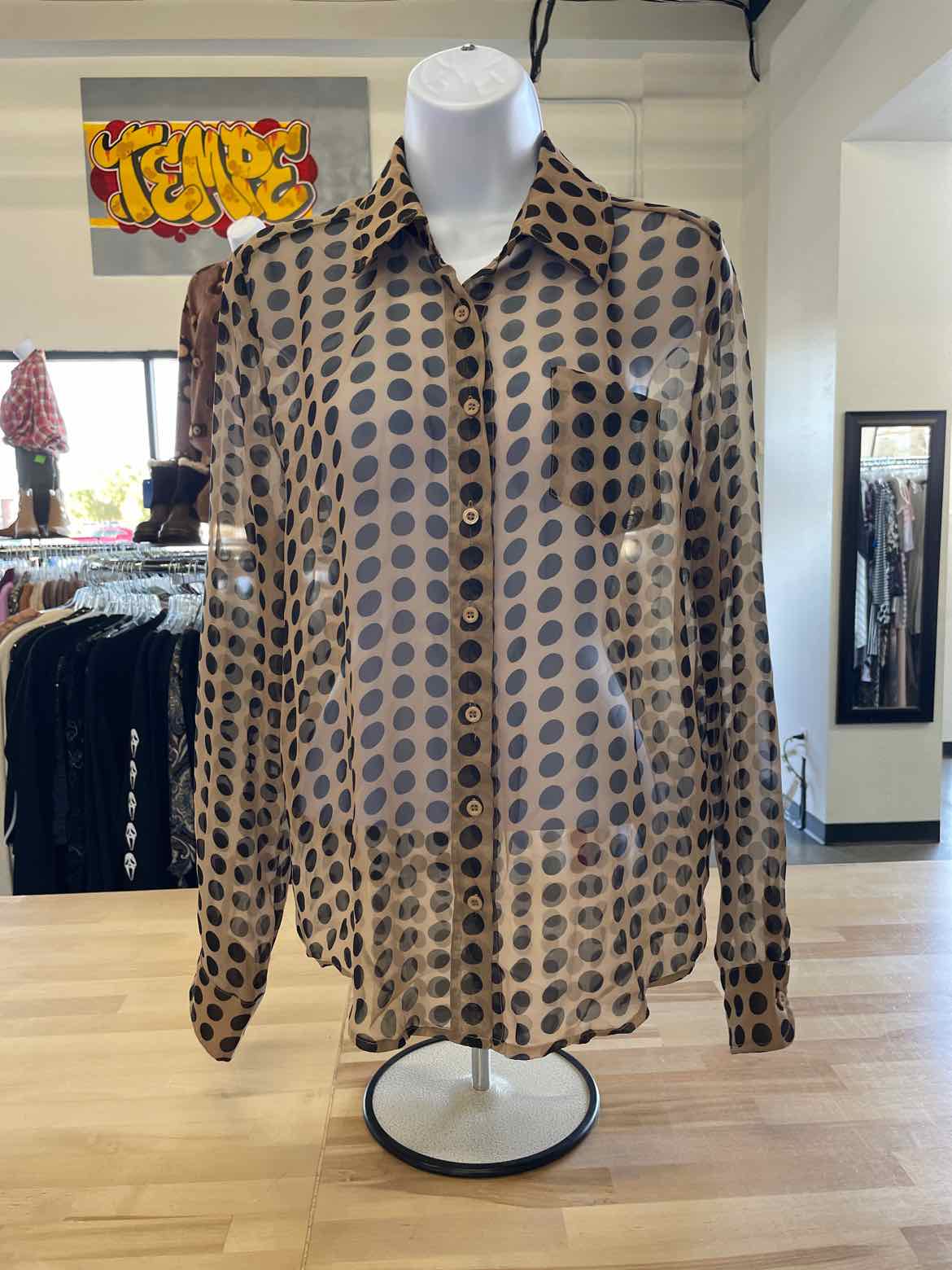 timing Size S Black & beige Blouse