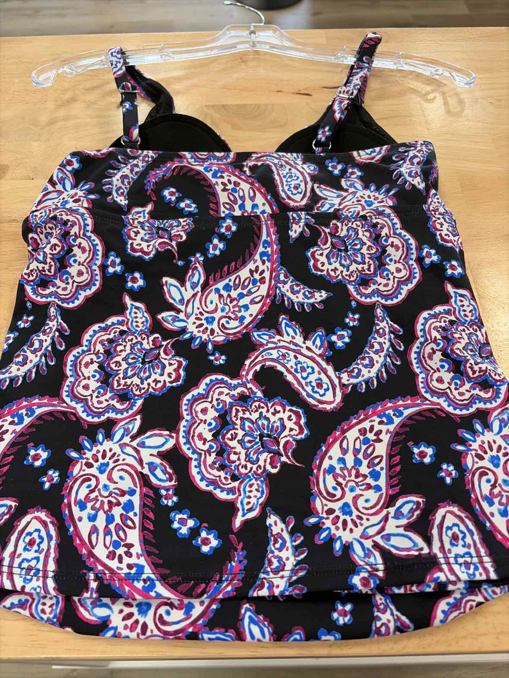 Swim Solutions Women's Paisley-Print Tankini Top