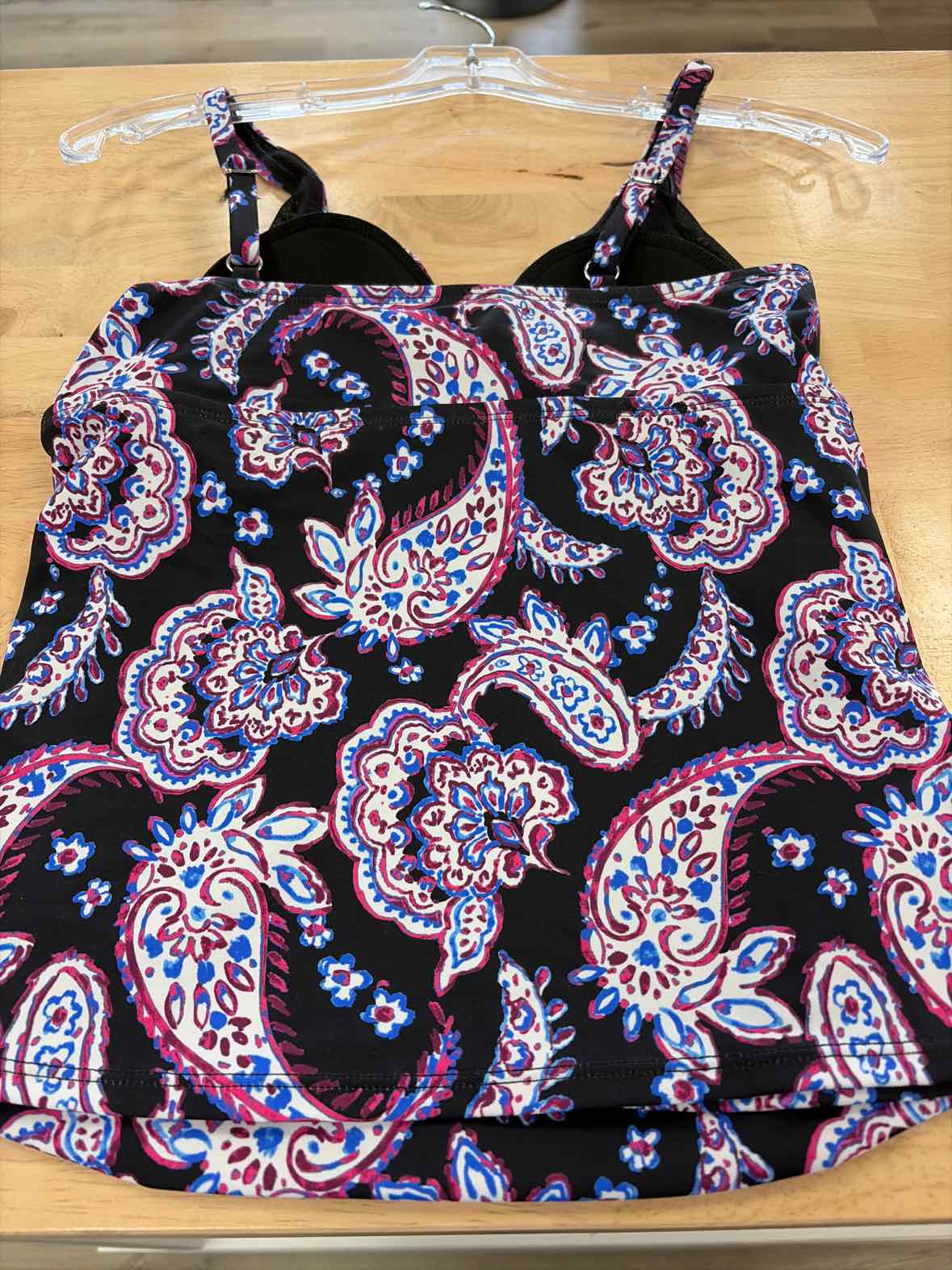 Swim Solutions Women's Paisley-Print Tankini Top