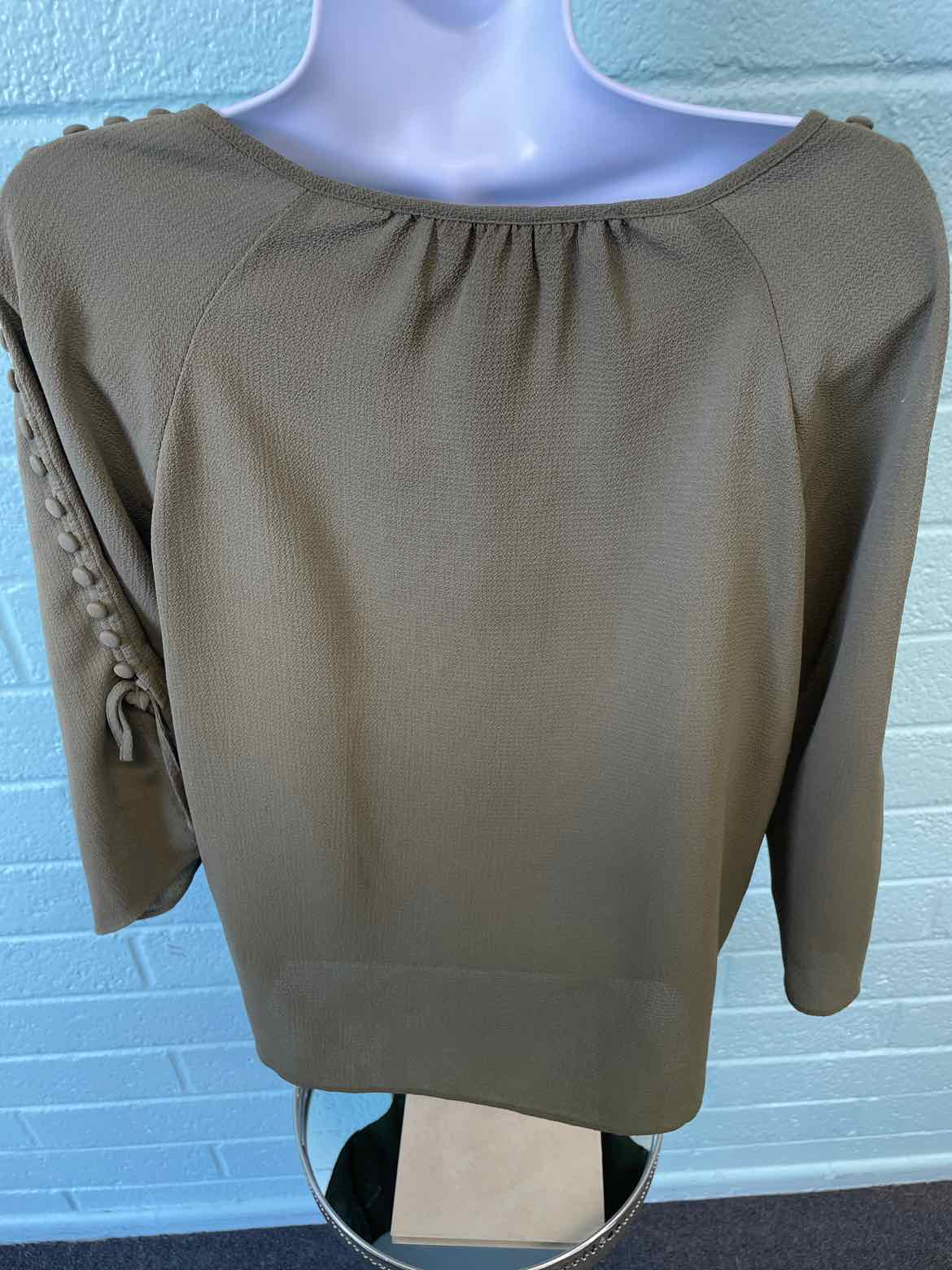 Christopher & Banks Size S Dark Green Blouse