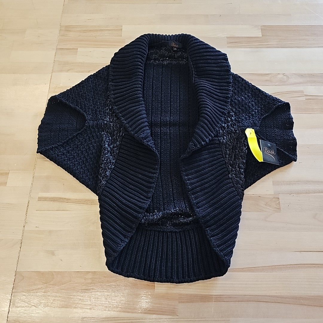 Bask Size M Black Cardigan