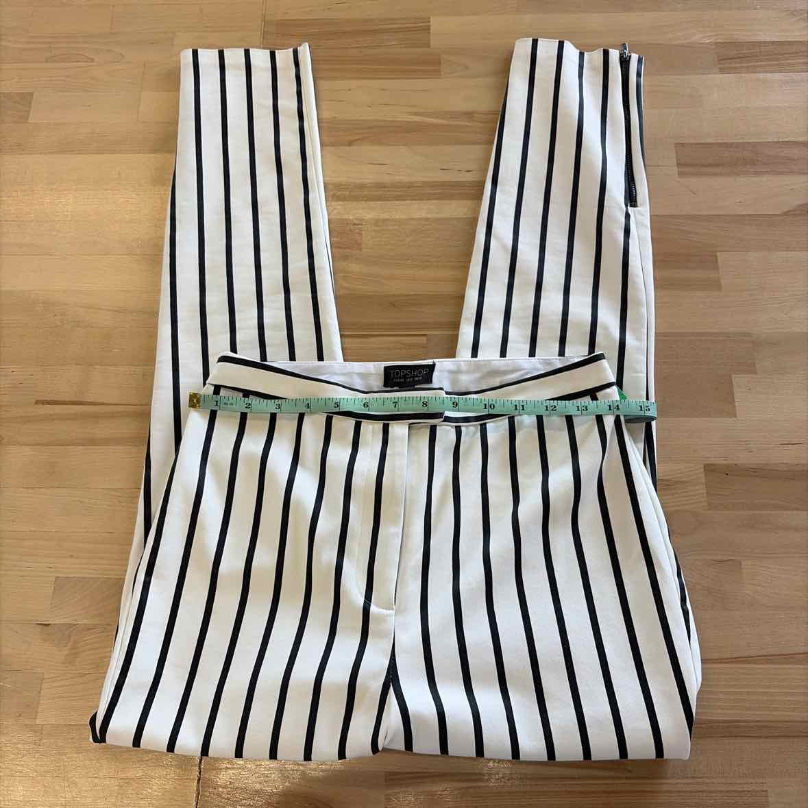topshop Size 8 White Preloved Pants