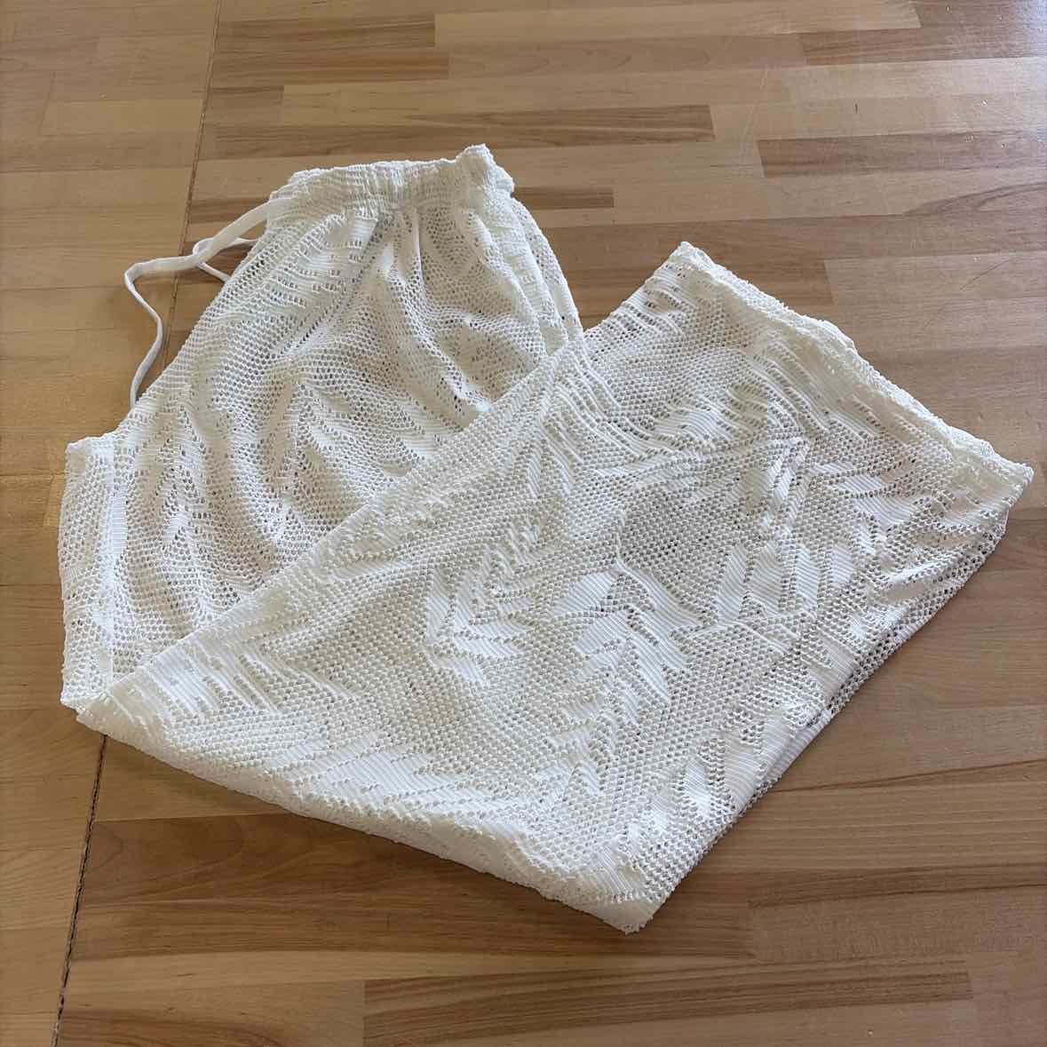 Alexa & Stella Size S White Lace Preloved Pants
