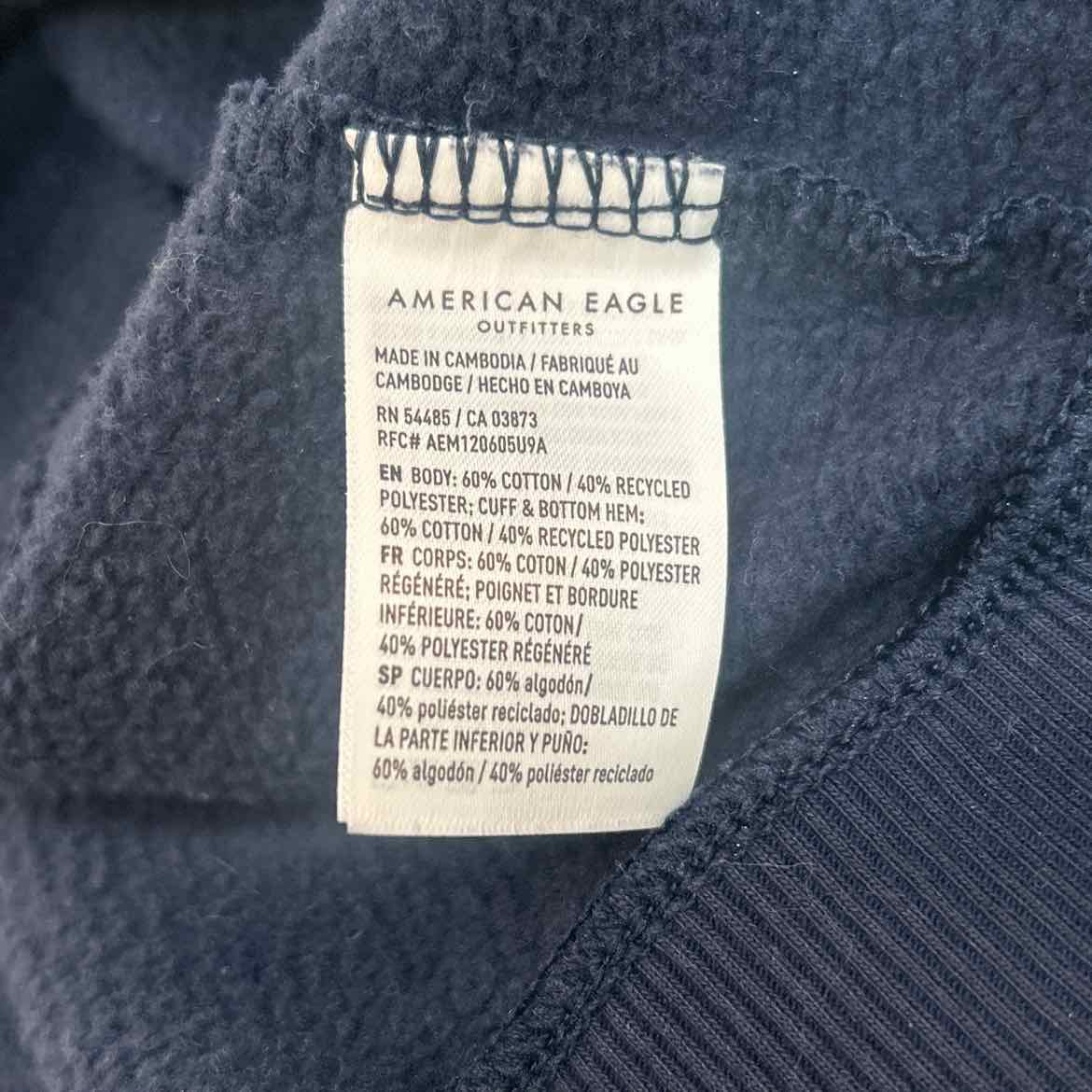 American Eagle Size M Navy Blue Preloved Cardigan