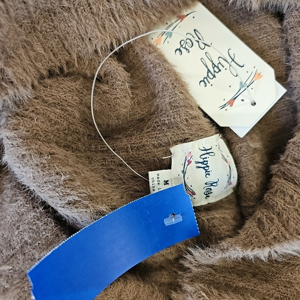 hippie rose Size M Brown Fuzzy Sweater