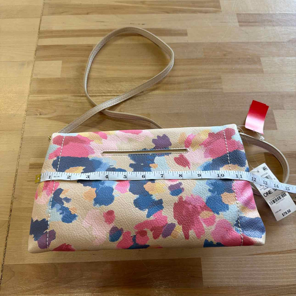 Style & Co Whipstitch East West Flap Crossbody- Dream Dye P