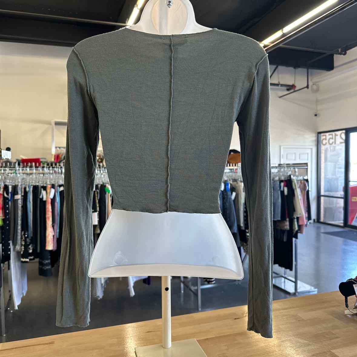 zara Size M Green Long Sleeve