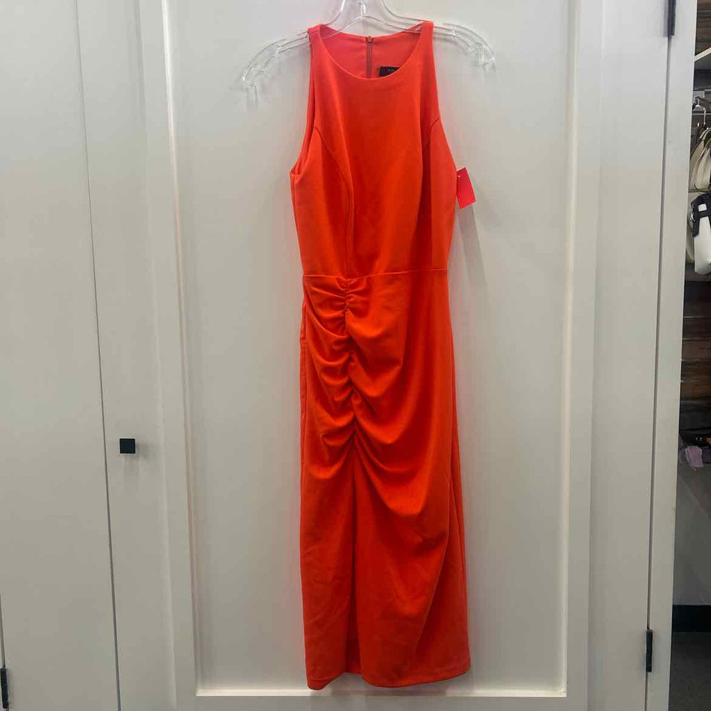 Aqua Size 4 Orange Halter Cut-Out Cocktail and Party Dress NWT