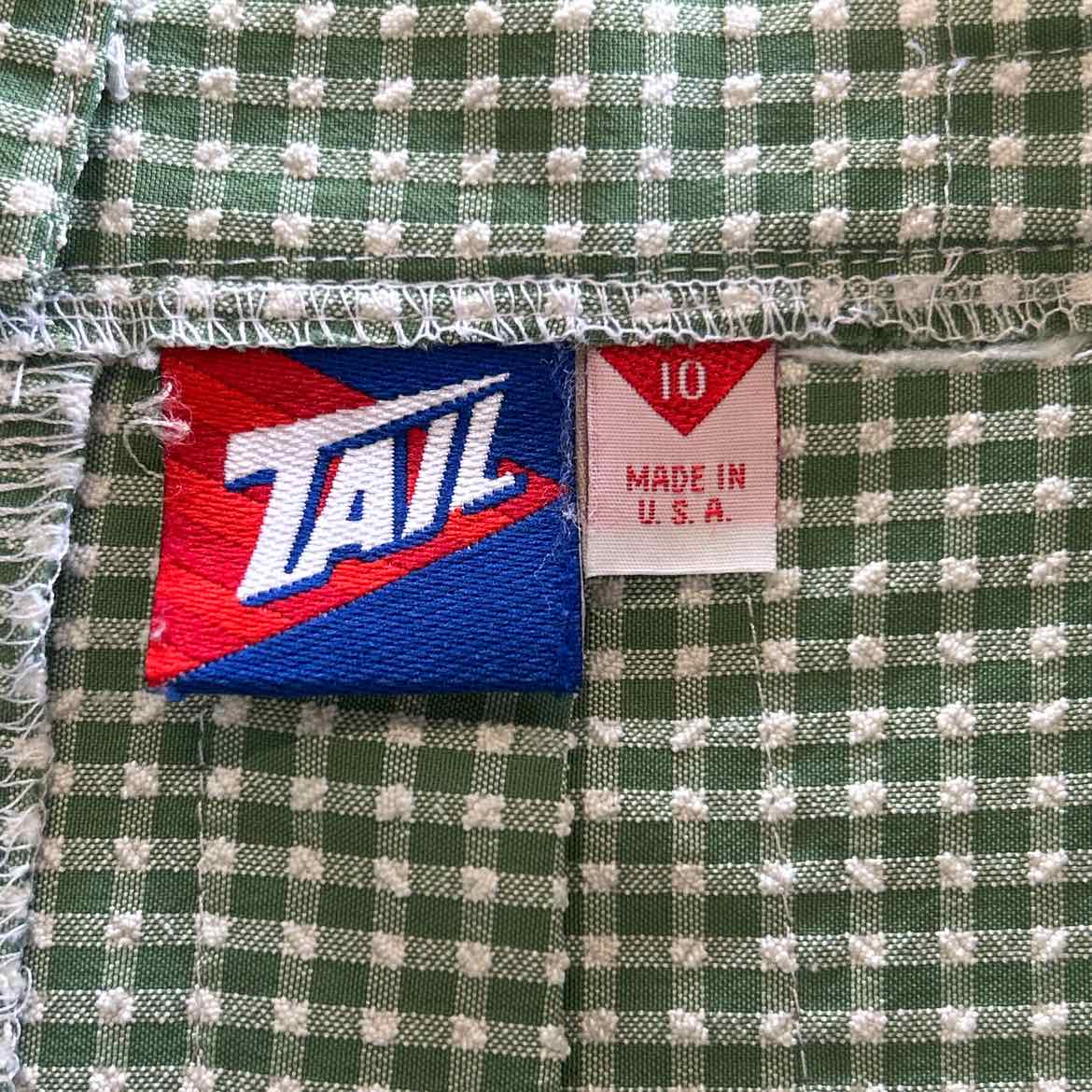 Tail Size 10 green white Preloved Skirt