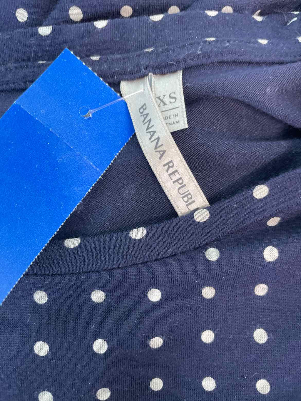 Banana Republic Size XS White and Blue T-shirt