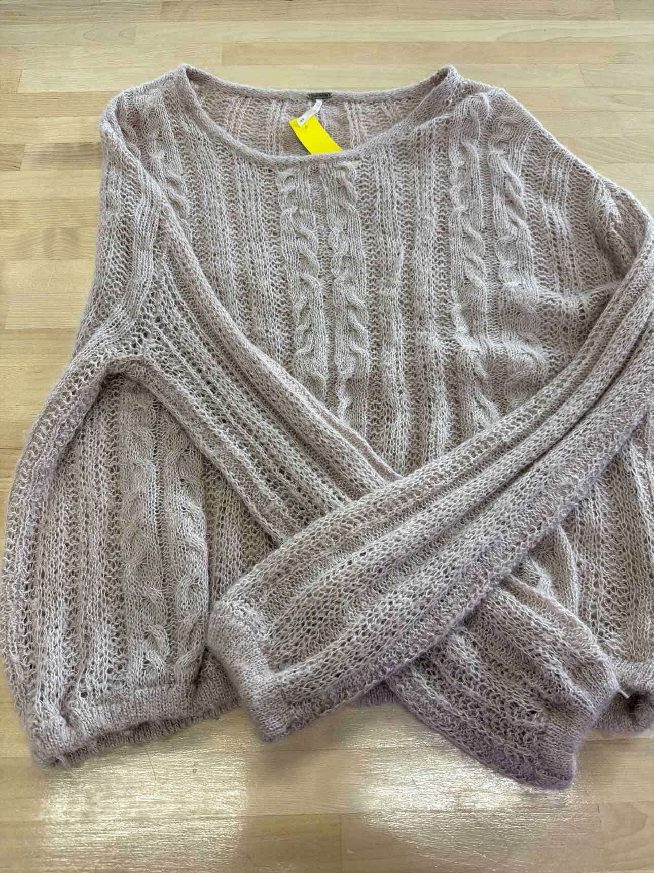 Free People Size M Pink Knit Sweater