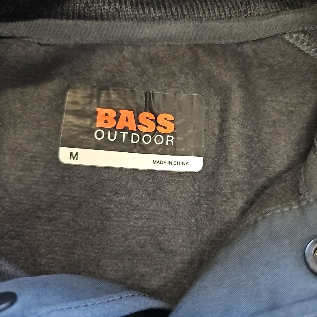 Bass Outdoor Size M Gray MENS Long Sleeve Shirt