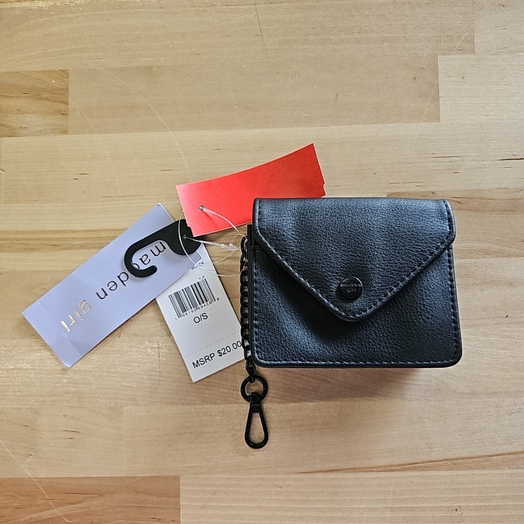 Madden Girl Penny Square Snap Wallet - Black
