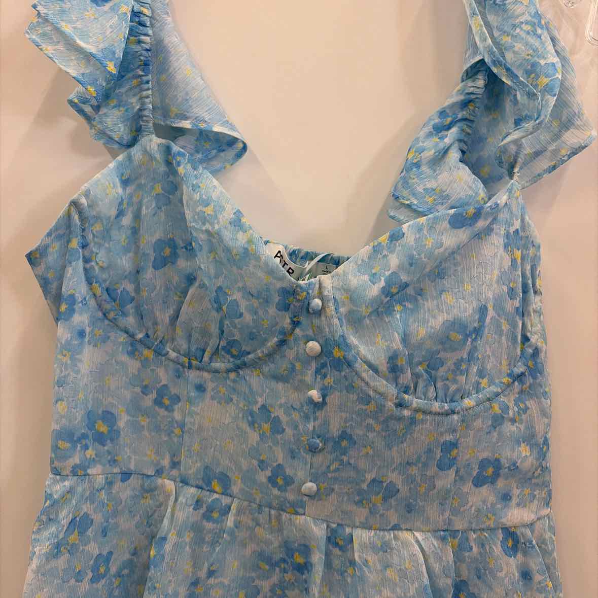 Astr the Label Women's Midsummer Tiered Maxi Dress - Blue Floral