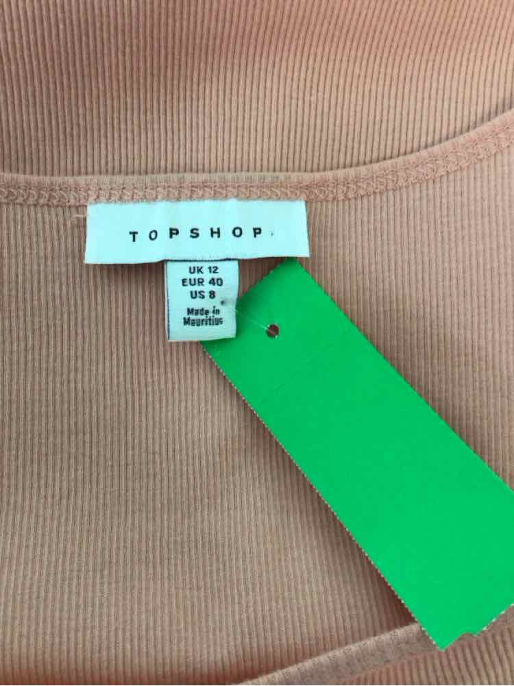 topshop Size 8 Peach Shirt