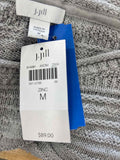 J Jill Size M Gray Knit New Knit Top