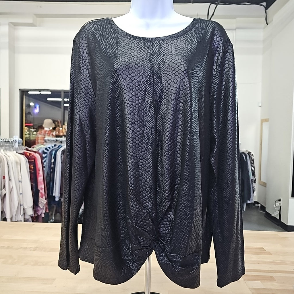 INC Size XXL Black Longsleeve