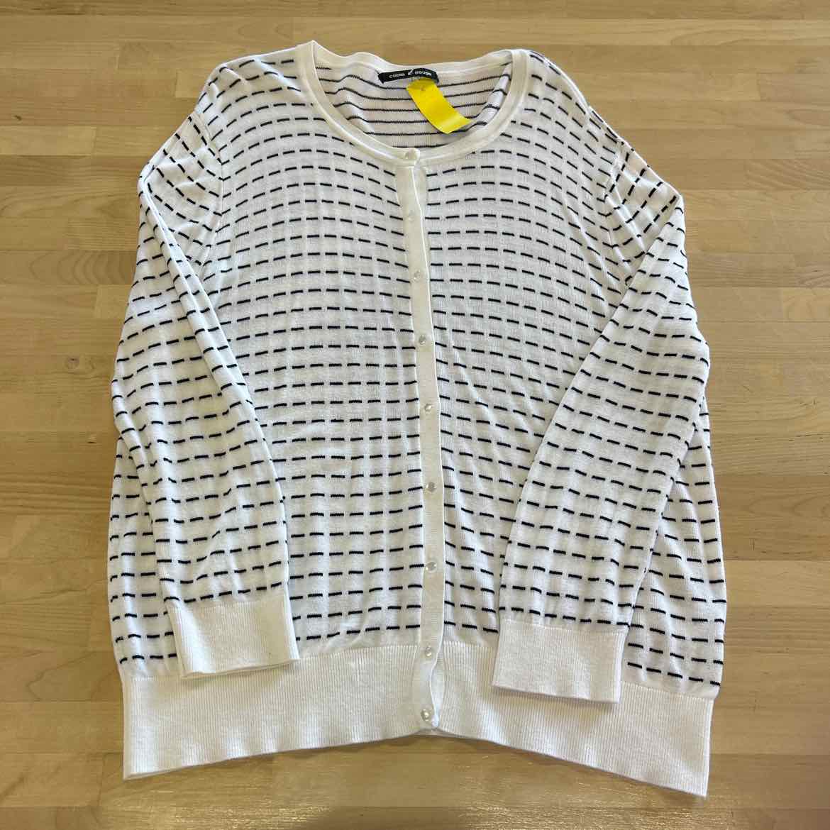 Cable & Gauge Size L White Cardigan