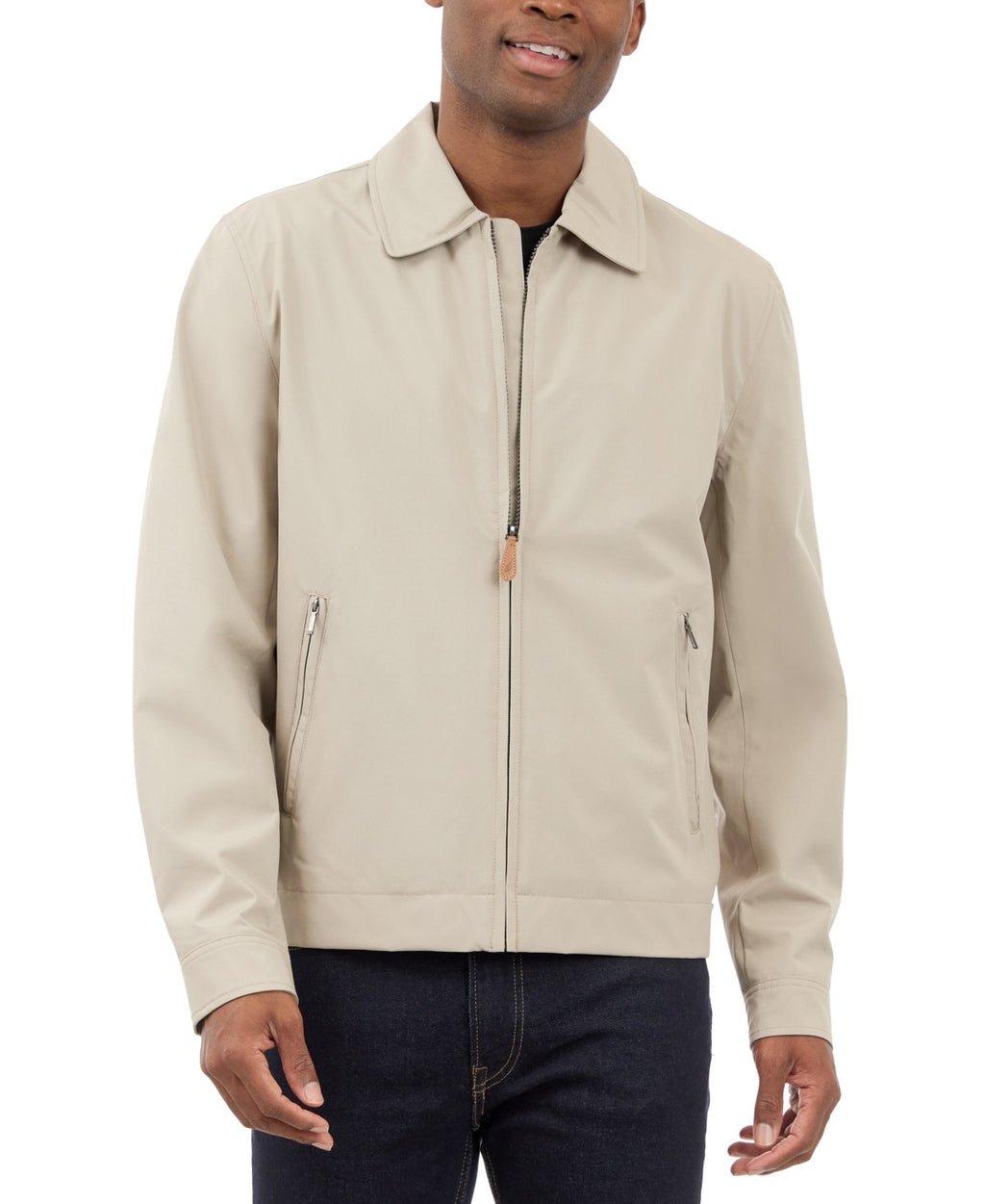 LondonFog Size M Men's Hipster Stretch Water-Resistant Full-Zip Jacket