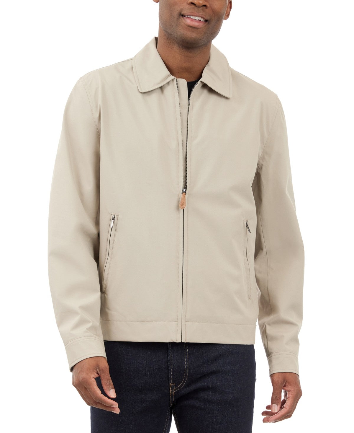 LondonFog Size M Men's Hipster Stretch Water-Resistant Full-Zip Jacket