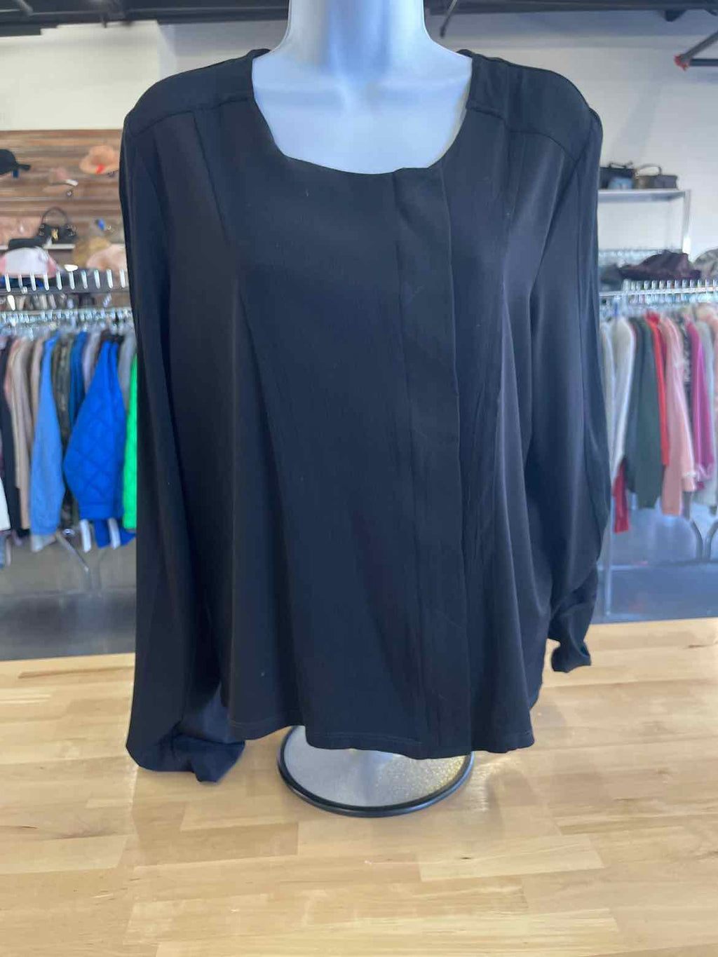 Calvin Klein Size M Black Blouse
