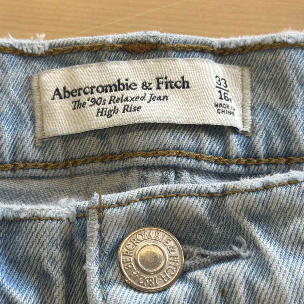 Abercrombie & Fitch Size 16 Blue Used Jeans