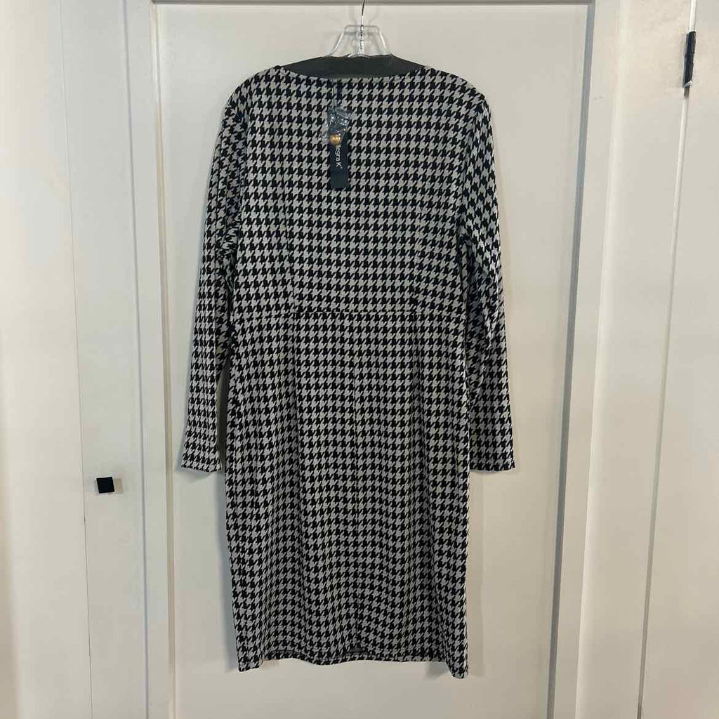 Allegra K Size L Black White Preloved Dress