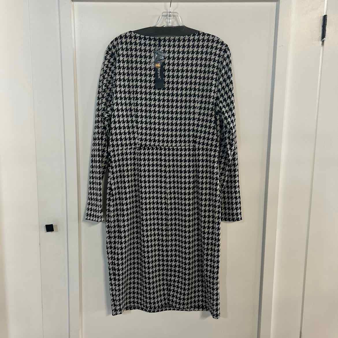 Allegra K Size L Black White Preloved Dress
