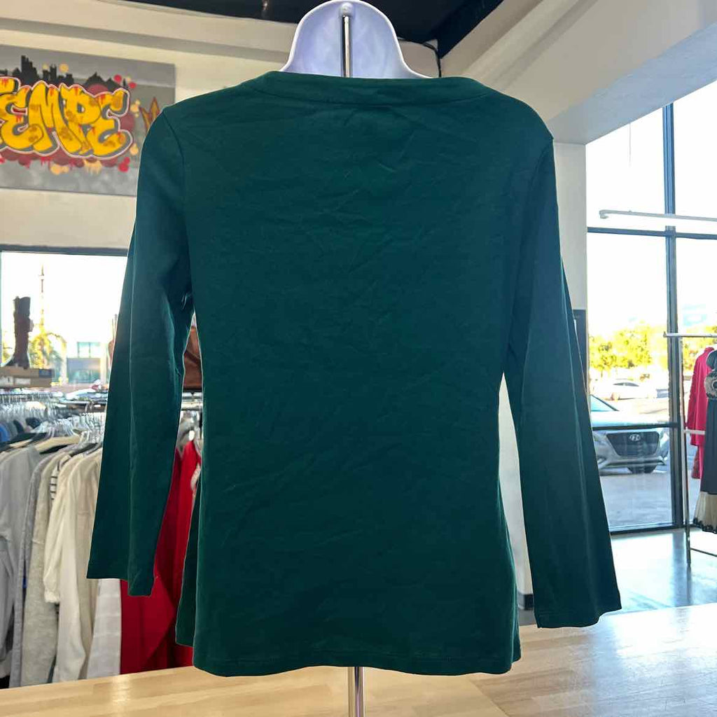Tommy Hilfiger Size S Green New Long Sleeve