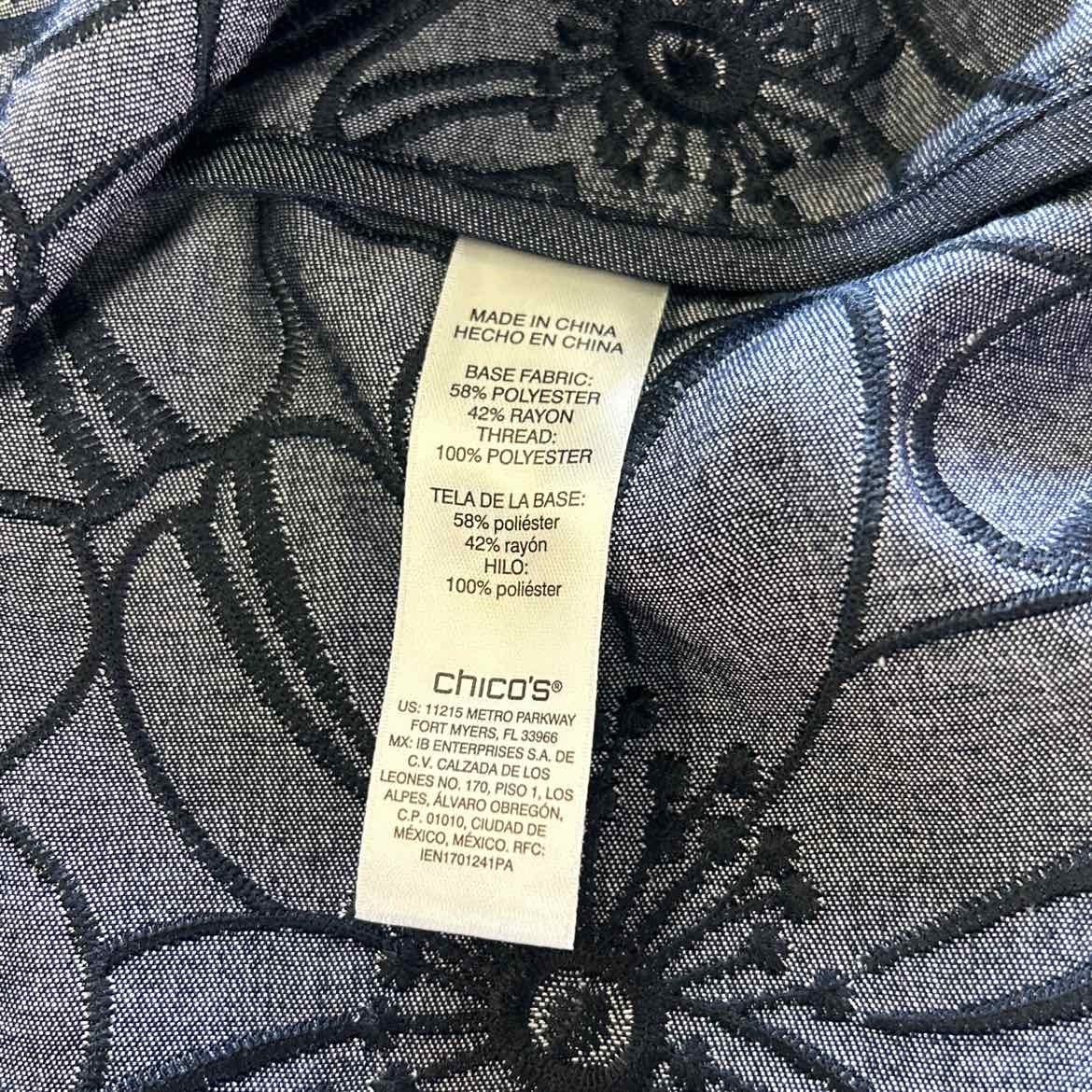 Chico's Size 2 Blue New Cardigan