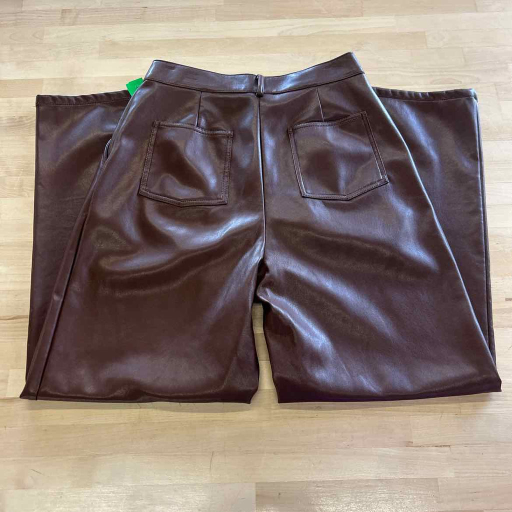 Bar III Size 6 Brown Leather Preloved Pants