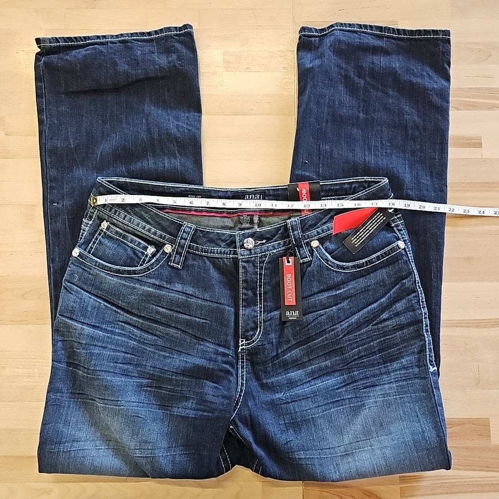 a.n.a Size 16W Blue Denim New Jeans