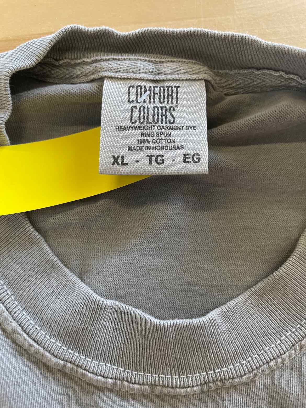 Comfort Colors Size XL Gray T-shirt