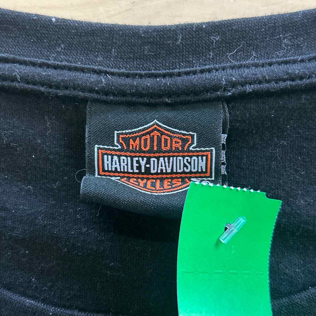 Harley Davidson Size 2XL Black Preloved T-Shirt SS