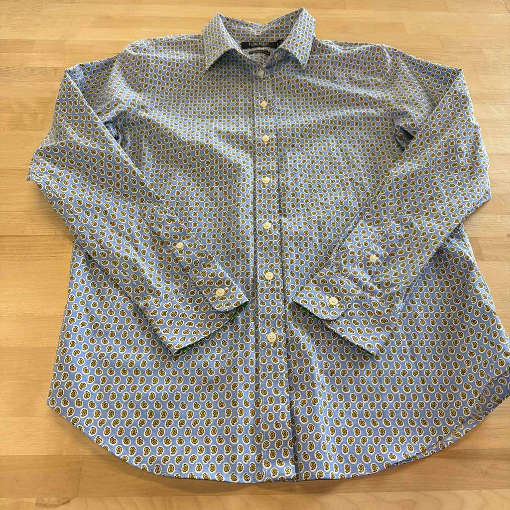 Ralph Lauren Size L Blue Preloved Button Down Shirt