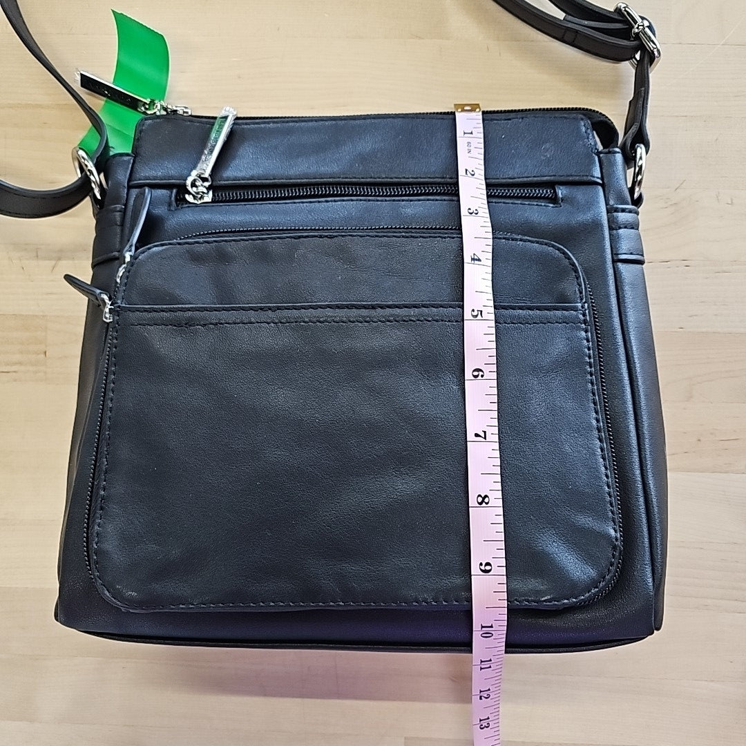 Giani Bernini Nappa Leather Front Zip Crossbody