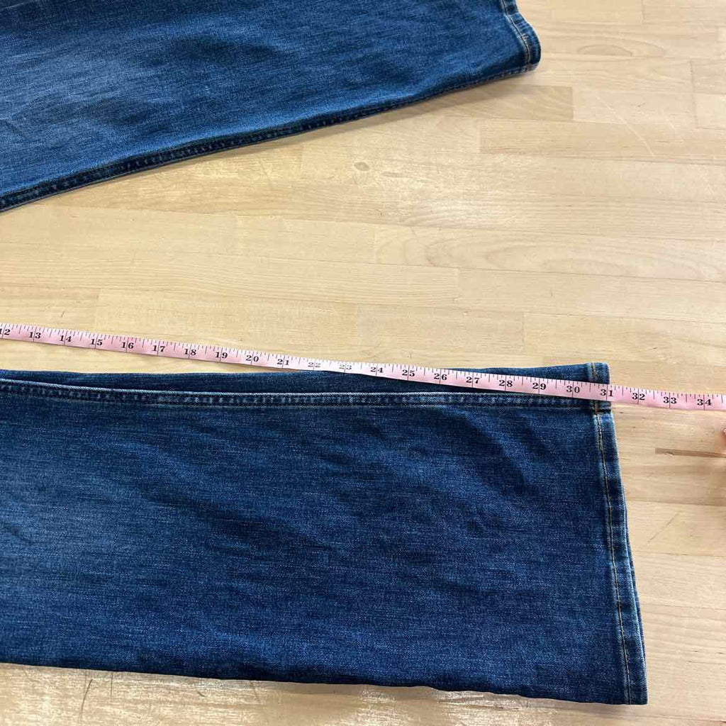 lee Size 16 Blue Denim Preloved Jeans