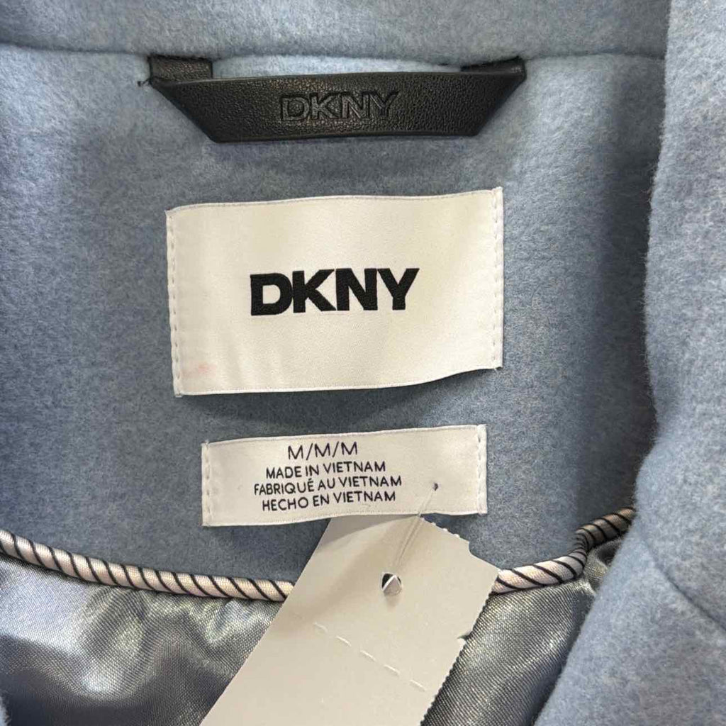 DKNY Size M Blue Polyester New Coat