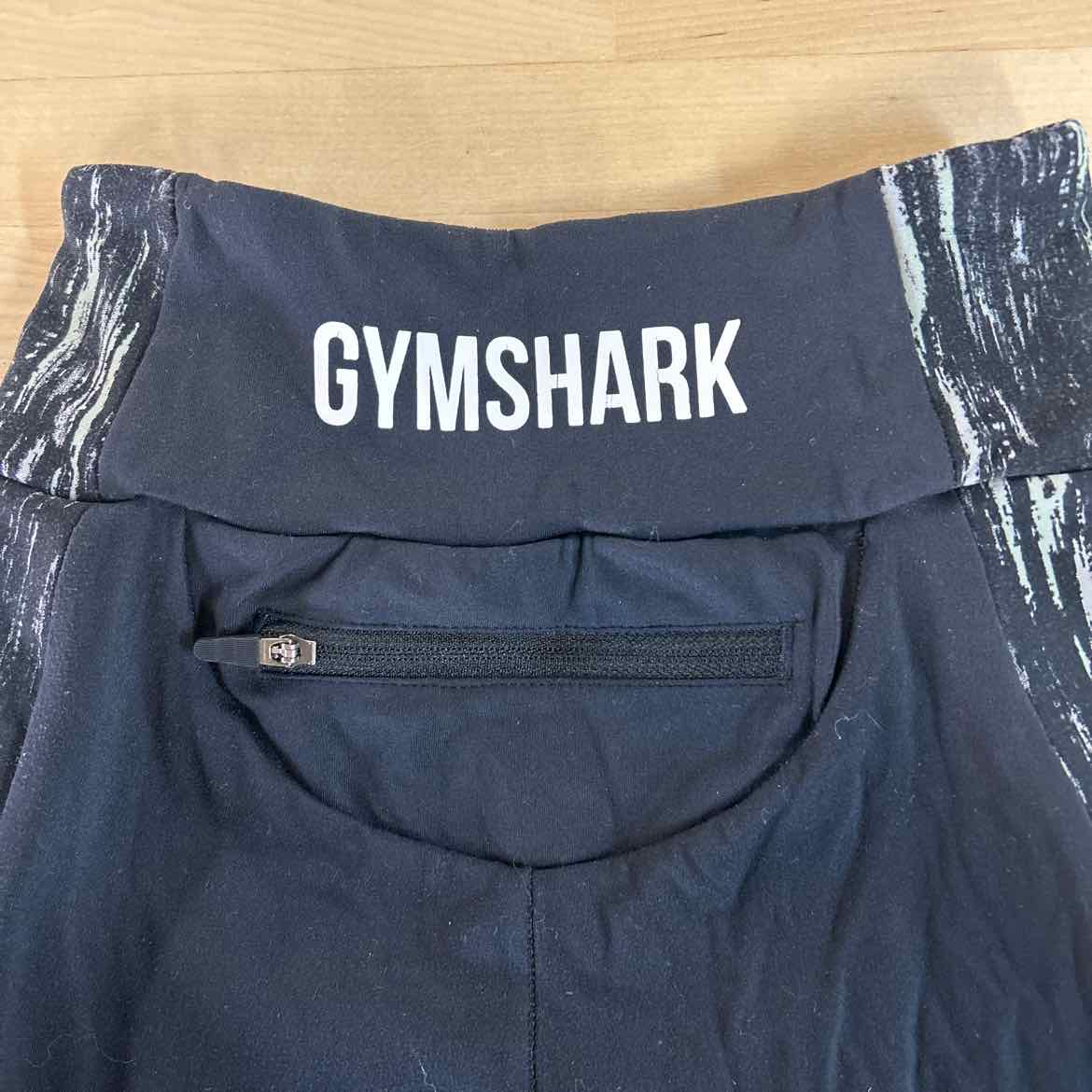 GYMSHARK Size XS Black Preloved Athletic Shorts