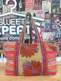 America and Beyond Orange Print Duffle Bag