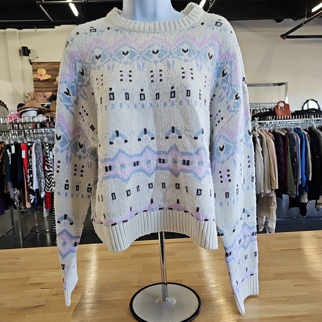 Sugar Moon Size M Multi-Color Knit Sweater