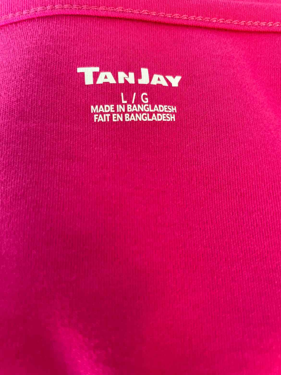 Tanjay Size L Hot Pink Tank