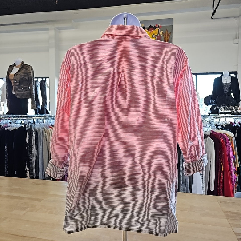 Lafayette 148 Size S Pink Button Down Shirt