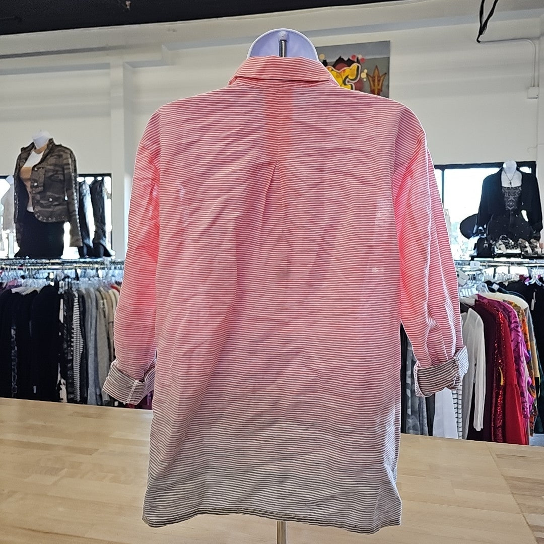 Lafayette 148 Size S Pink Button Down Shirt
