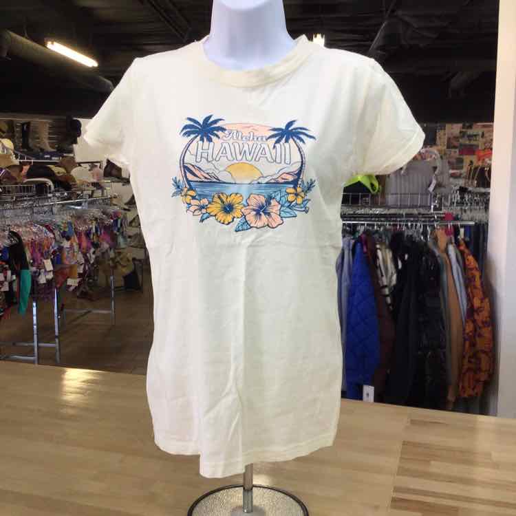 Island Girl Size M Tan Preloved T-Shirt SS