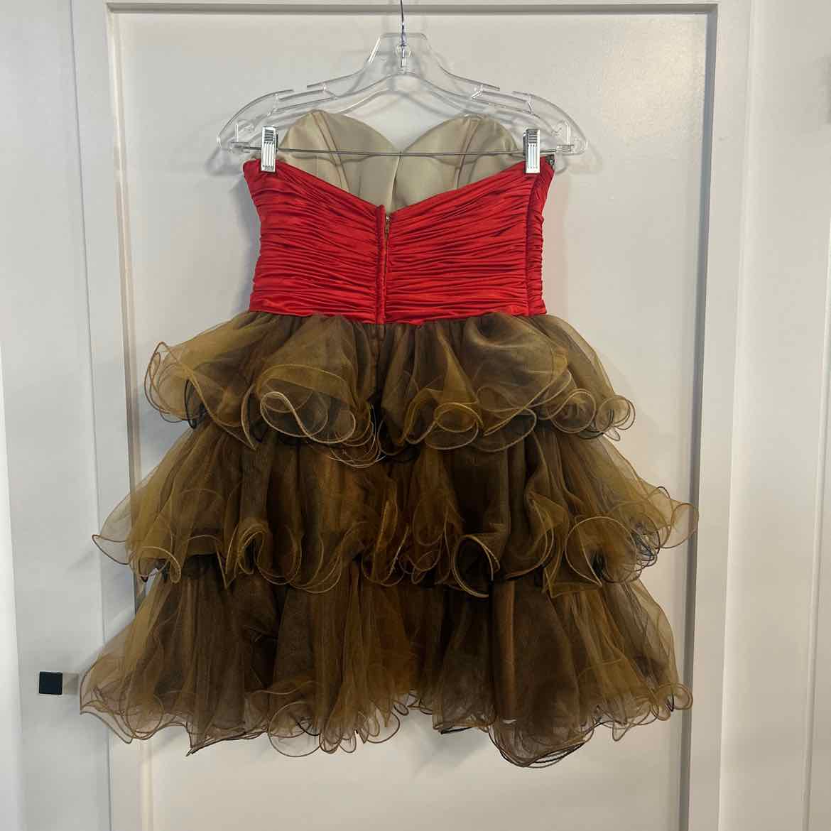Party Time Size 8 Brown Preloved Dress