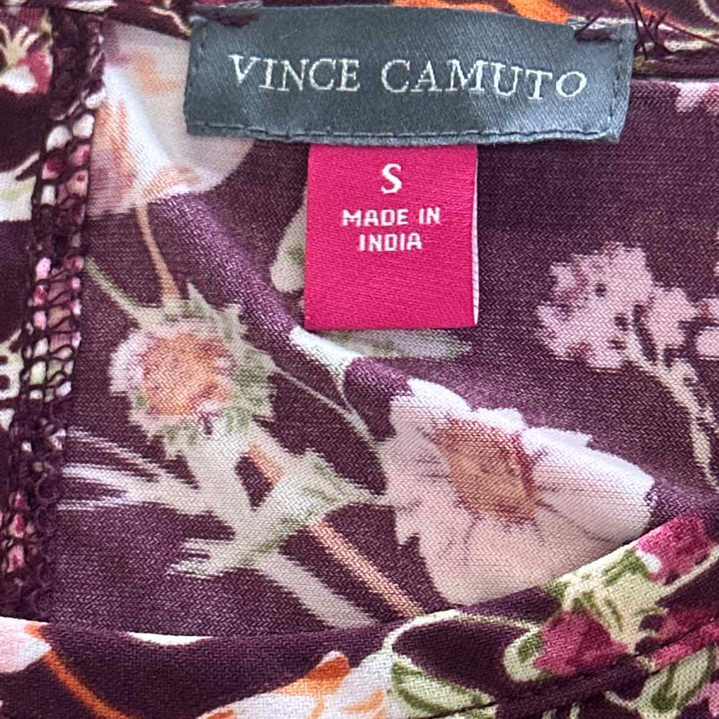 Vince Camuto Size S Burgundy Dress