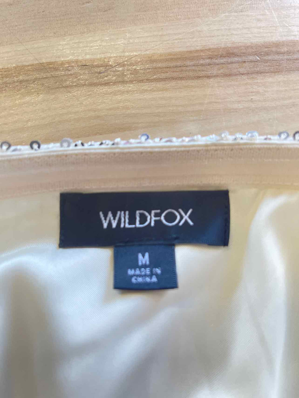 Wild Fox Size M Gold Sequined Preloved Tube
