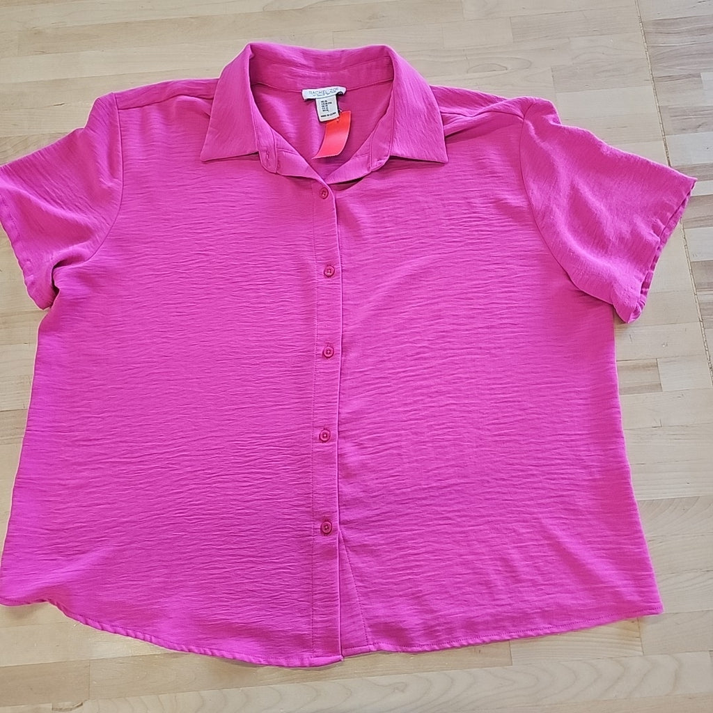 Rachel Zoe Size XL Pink Preloved Button Down Shirt