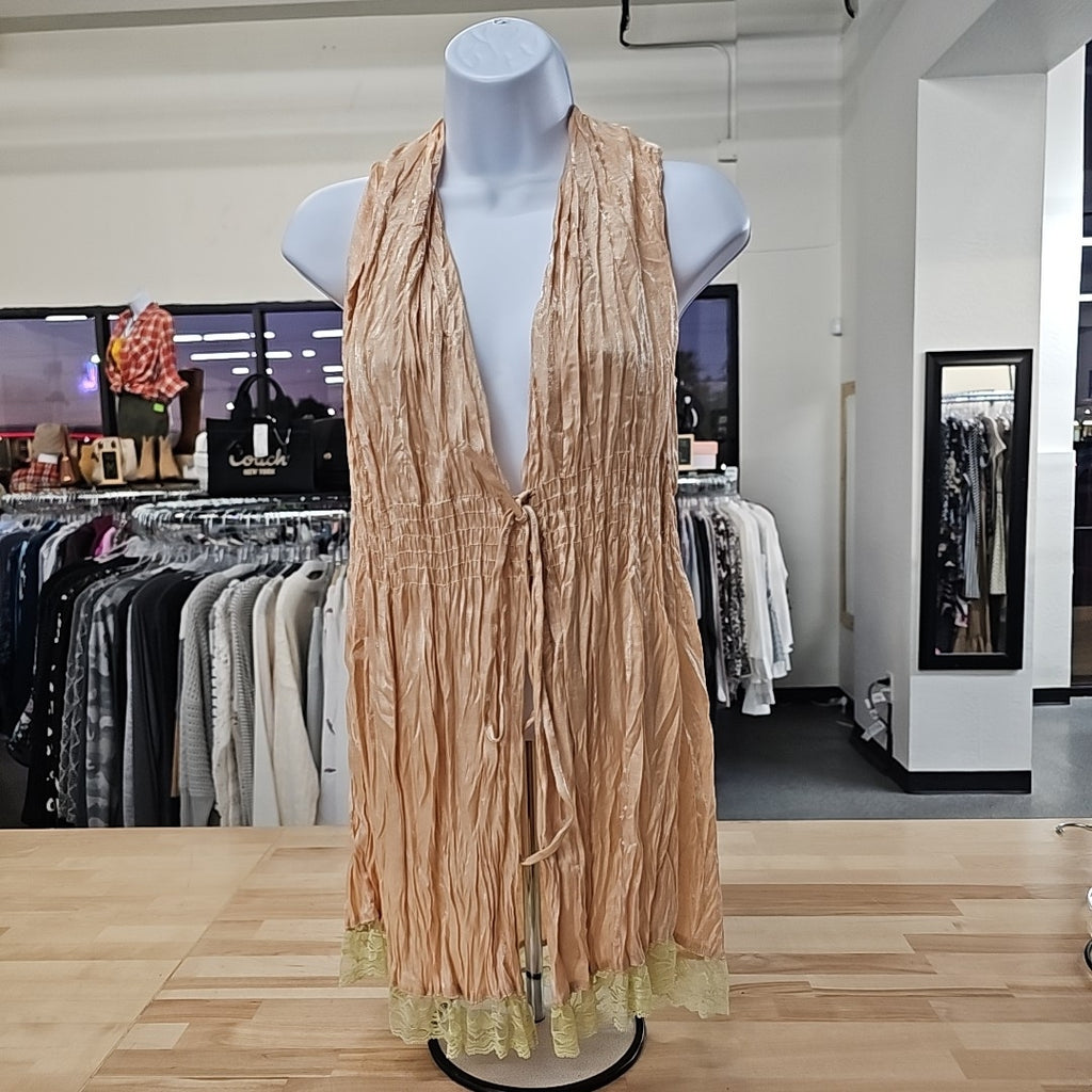 Nilika Size One Size Tan Sleeveless